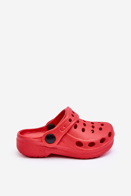 Klapki Dziecięce Piankowe Kroksy Czerwone Lucas