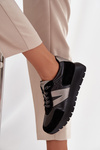 Sneakersy Damskie Na Platformie Vinceza 58561 Czarne