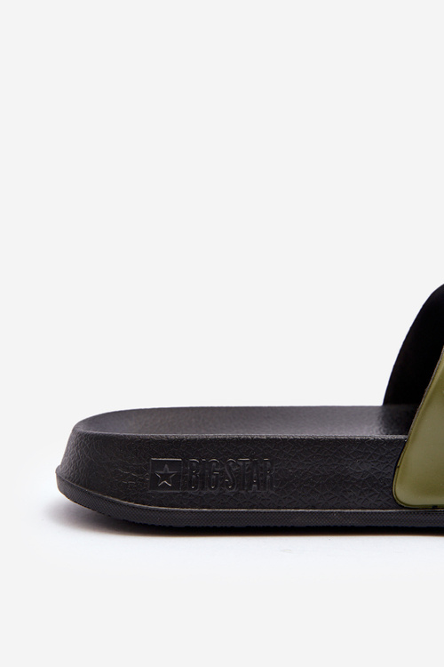 Męskie Klasyczne Klapki Big Star LL174458 Khaki