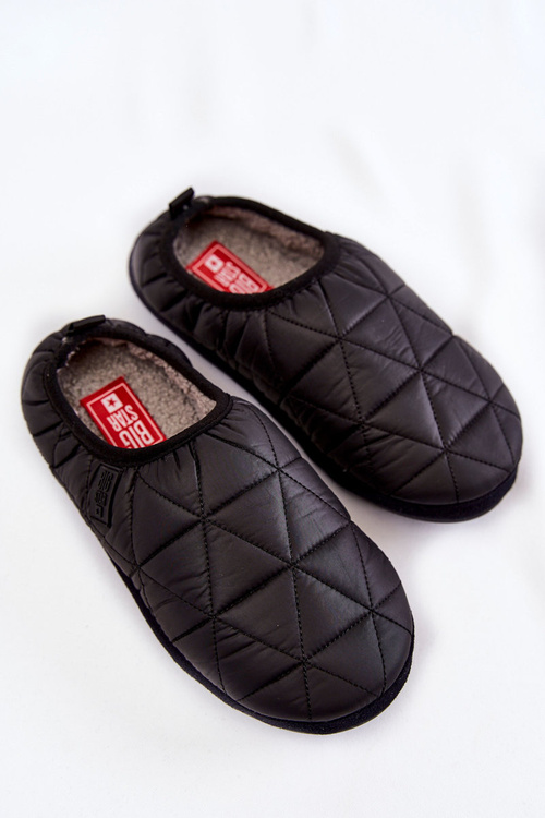 Damskie Wsuwane Papcie Big Star KK274606 Czarne