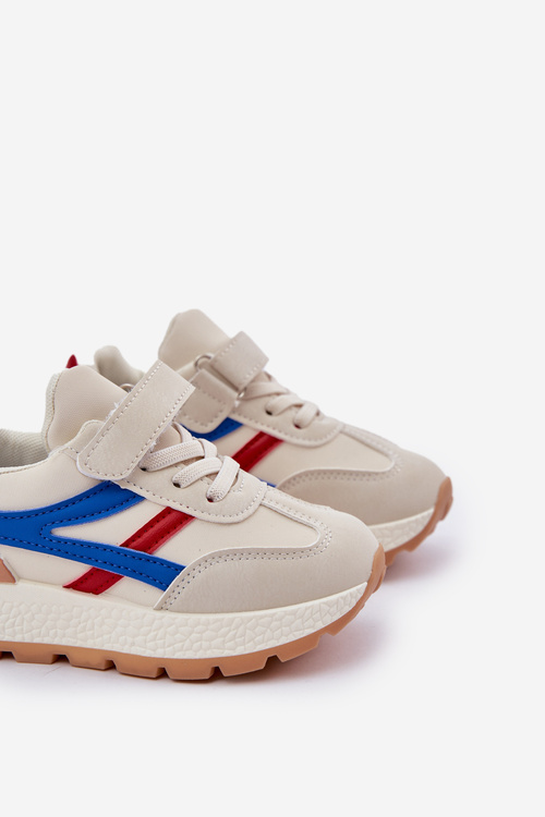 Sneakersy Dziecięce Na Rzep Beżowe Savilia