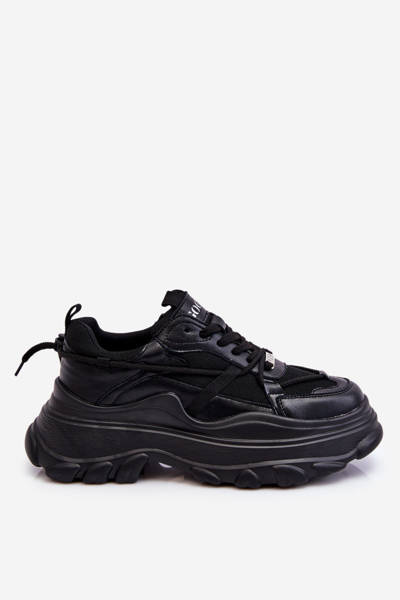 Buty Sportowe Na Masywnej Platformie GOE LL2N4030 Czarne