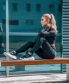 Sportowe Damskie Buty Gruba Podeszwa Czarne HighStep