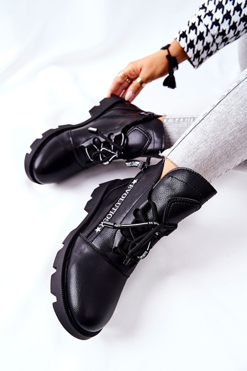 Botki Ocieplane Futerkiem Sergio Leone Czarne TR740