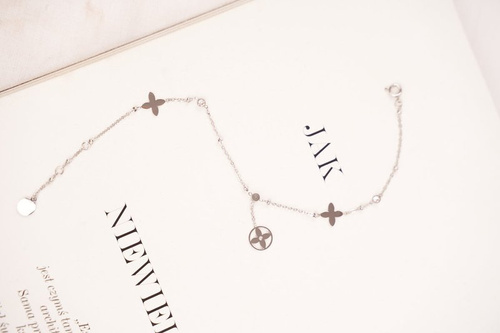 Damska Bransoletka Celebrytka Srebrna Koniczynka Oreo