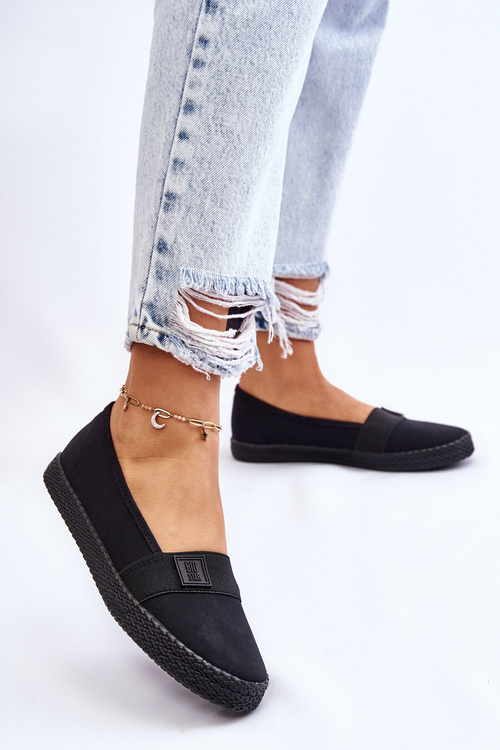 Damskie Wsuwane Tenisówki Big Star LL274200 Czarne