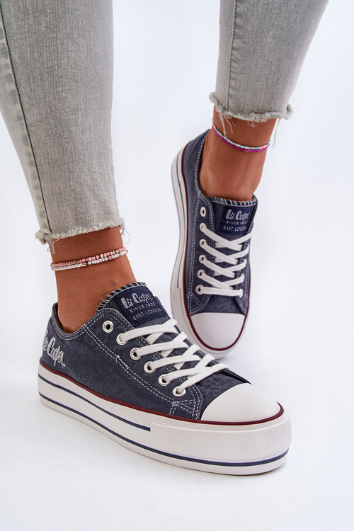 Trampki Damskie Na Grubej Podeszwie Lee Cooper LCW-24-31-2220 Granatowe