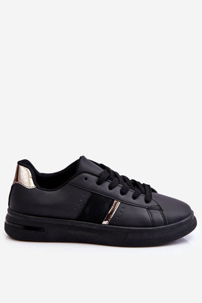 Damskie Sportowe Buty Na Platformie Czarne Soris