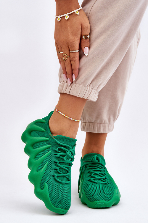 Damskie Wsuwane Sneakersy Zielone Myles