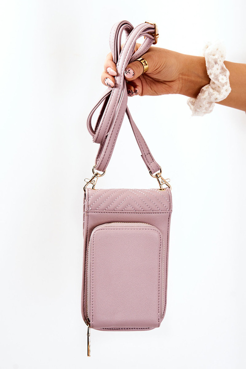 Elegancka Pikowana Torebka Monnari ETUA040-014 Fioletowa