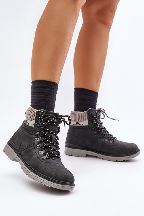 Ocieplane Trapery Damskie Lee Cooper LCJ-24-03-3043 Czarne