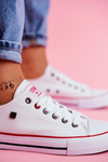 Big Star Damskie Białe Trampki T274022
