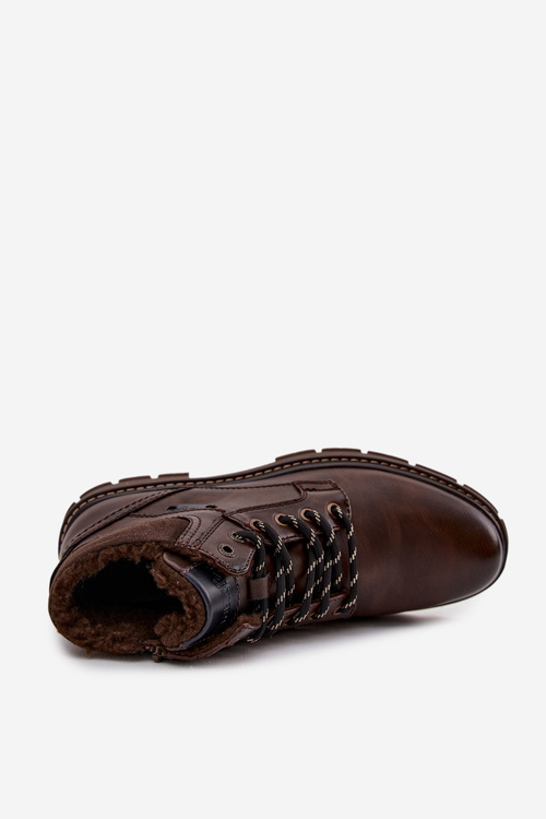 Trapery Męskie Ocieplane Wrangler 20253034.IKU Ciemnobrązowe