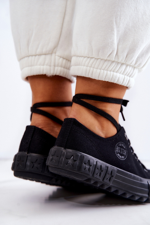 Damskie Trampki Tenisówki BIG STAR JJ274510 Czarne