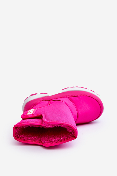 Śniegowce Ocieplane Na Rzep Dziecięce Różowe Big Star MM374121