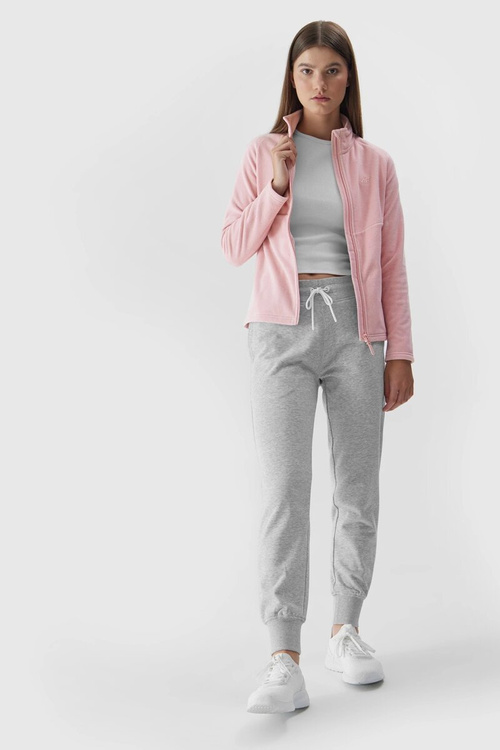 Polar Ze Stójką 4F Regular Damski 4FAW23TFLEF146-65S Różowy