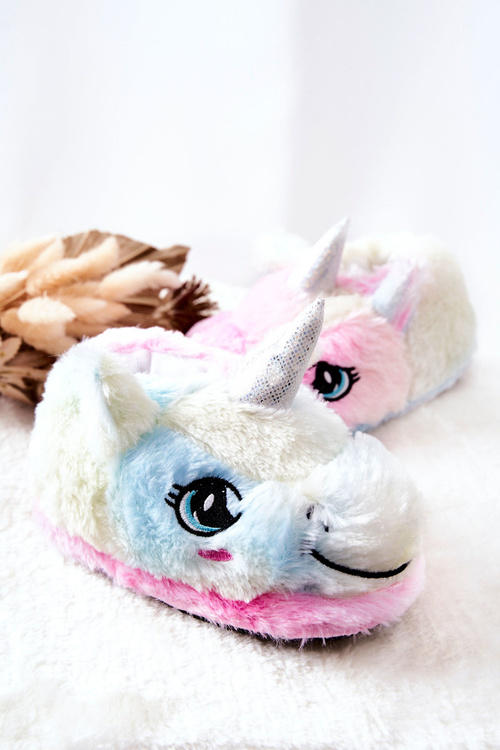 Papcie Dziecięce Wsuwane Jednorożce Wielokolorowe