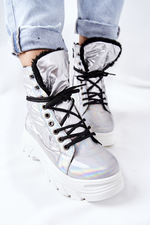 Damskie Trapery Srebrne Ismobe