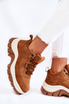 Damskie Buty Trekkingowe Trapery Memory Foam Big Star KK274362 Brązowe