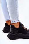 Sportowe Buty Na Platformie Czarne Flynn