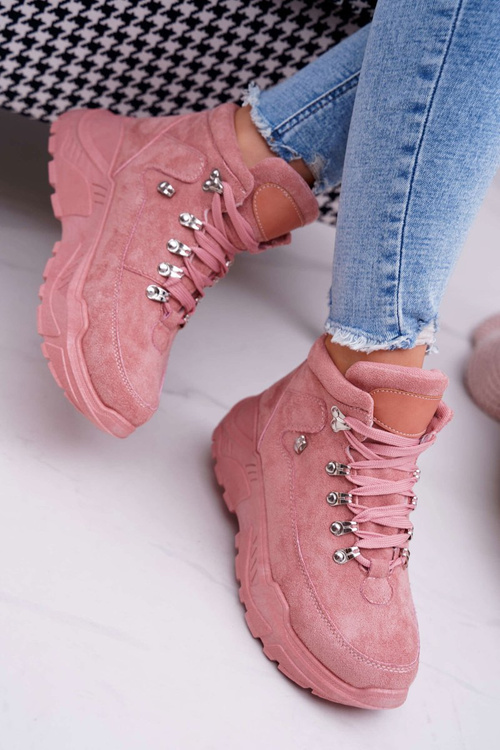 Damskie Sportowe Obuwie Wysokie Różowe Unreal