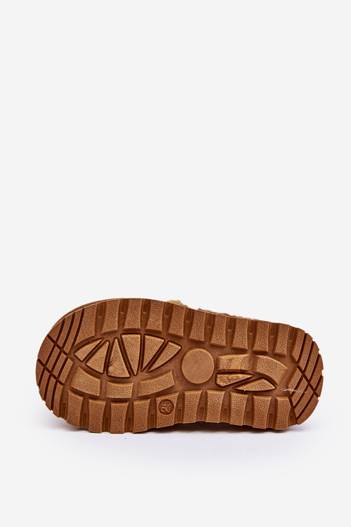 Kapcie Dziecięce Z Futerkiem Camel Birasta