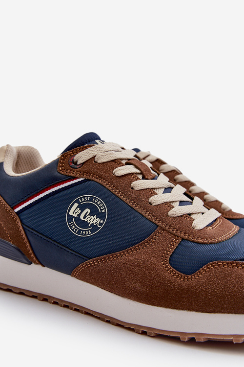 Męskie Sneakersy Buty Sportowe Lee Cooper LCW-24-03-2334 Brązowe