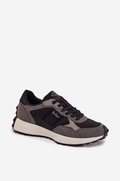Buty Sportowe Sneakersy Męskie Lee Cooper LCJ-25-03-3795 Szaro-Czarne