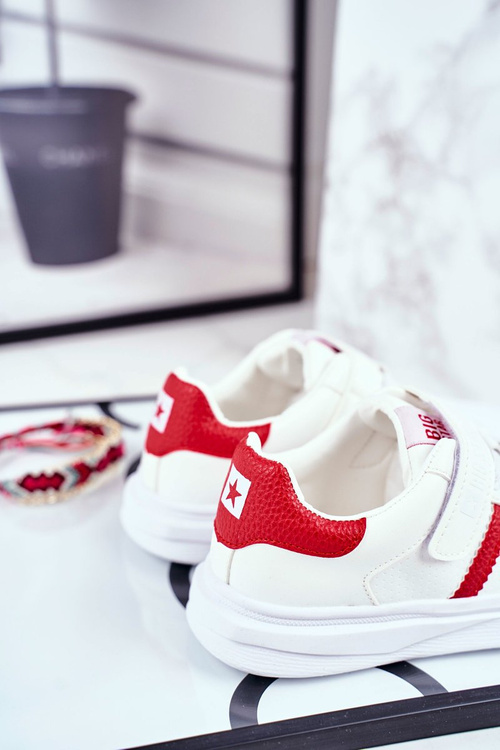 Sportowe Dziecięce Big Star Na Rzepy Białe GG374020