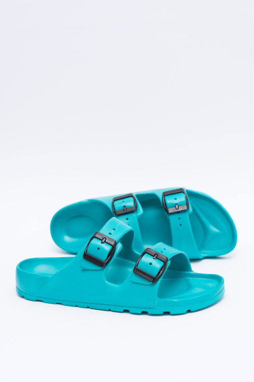 Klapki Damskie Lekkie Ogrodowe Turkusowe