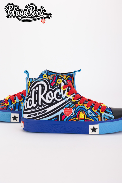 Trampki Pol'and'Rock Festival X Big Star SS174500 Niebieskie