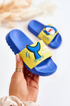 Lekkie Dziecięce Klapki Żółto-Niebieskie Sharky