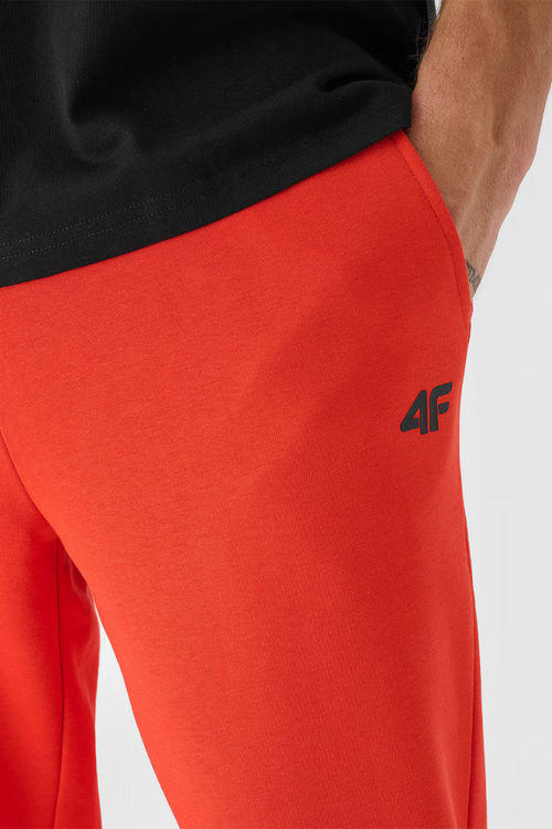 Męskie Spodnie Dresowe Joggery 4FWMM00TTROM0942-60S Czerwone