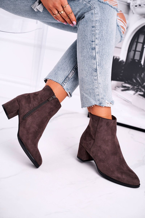 Botki Damskie Sergio Leone Coffee BT528