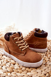Dziecięce Ocieplane Sportowe Buty Big Star BB374131BS Camel