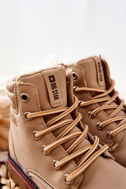 Trapery Botki Dziecięce Big Star BB374126BS Beżowe