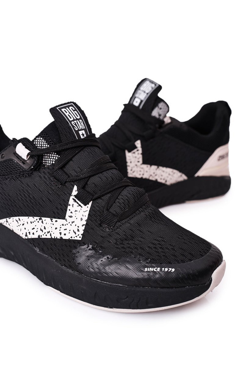 Męskie Sportowe Buty Memory Foam Big Star HH174236 Czarne