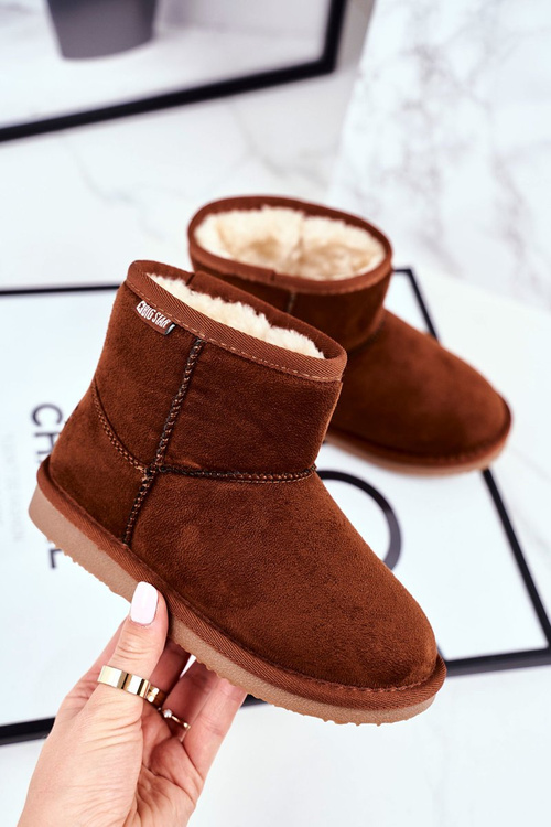 Dziecięce Botki Big Star Śniegowce Camel GG374082