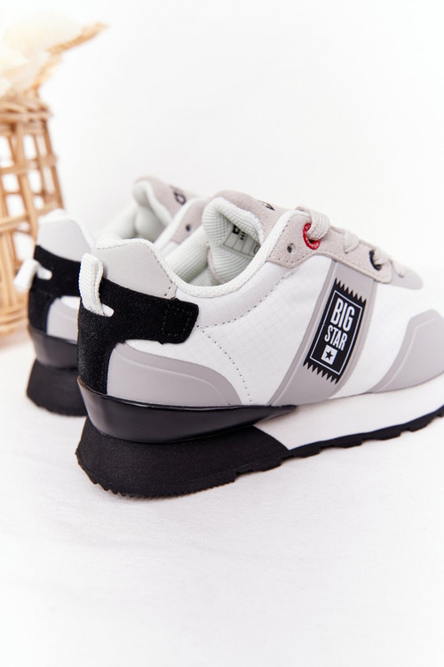 Dziecięce Sportowe Buty Memory Foam Big Star HH374168 Białe