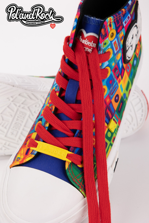 Trampki Pol'and'Rock Festival X Big Star SS174504 Zielono-Żółte