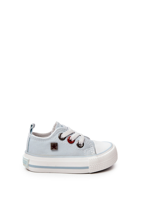 Dziecięce Klasyczne Niskie Trampki BIG STAR HH374198 Niebieskie