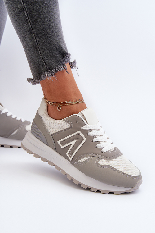 Damskie Sneakersy Buty Sportowe Szare Daisee