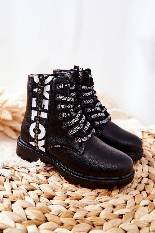 Dziecięce Botki Workery Czarne Pomeroy