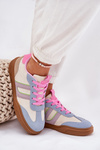 Sneakersy Damskie Z Eko Zamszu Multikolor Satylies
