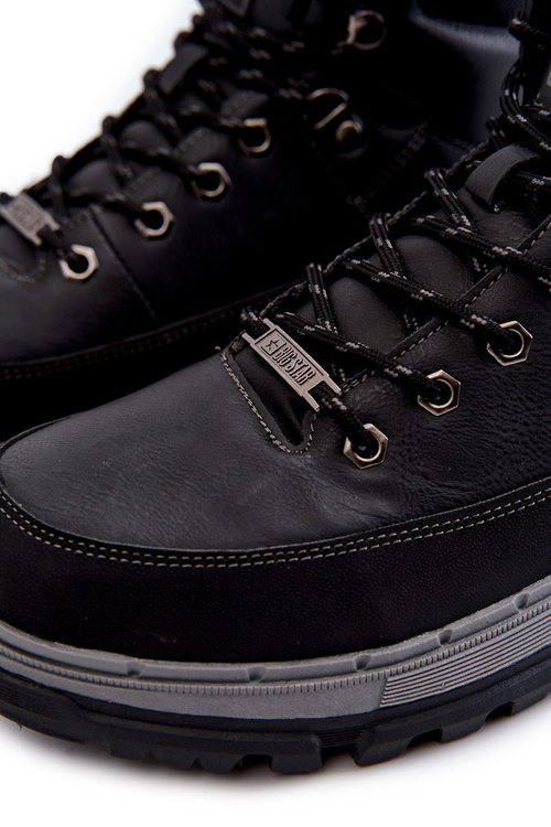 Męskie Botki Trapery Memory Foam Big Star KK174120 Czarne