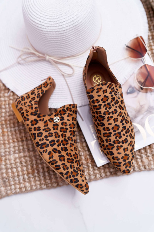 Lu Boo Botki Z Wycięciami Leopard Chelsea