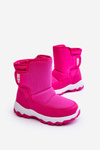 Śniegowce Ocieplane Na Rzep Dziecięce Różowe Big Star MM374121