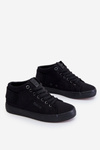 Damskie Klasyczne Wysokie Trampki Big Star LL274001 Czarne