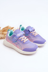 Lekkie Dziecięce Buty Sportowe Memory Foam System Big Star LL374151 Fioletowe