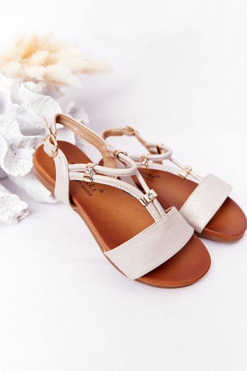 Dziecięce Sandały S.Barski Comfort Beżowe